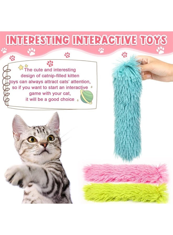 NeoStyle 5 Pcs Cat Pillows Toys containing Catnip, Soft and Durable Pillows Toy, Interactive Cat Kicker Toys for Indoor Cats, Kitty Kick Stix, Cat Teething Chew Toys for Kittens - Image 5