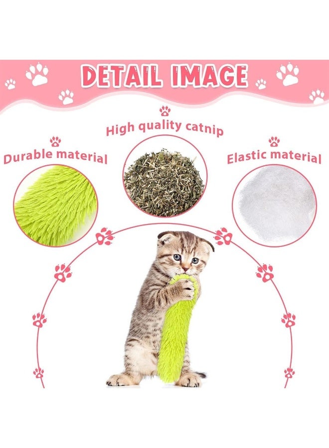 NeoStyle 5 Pcs Cat Pillows Toys containing Catnip, Soft and Durable Pillows Toy, Interactive Cat Kicker Toys for Indoor Cats, Kitty Kick Stix, Cat Teething Chew Toys for Kittens - Image 3