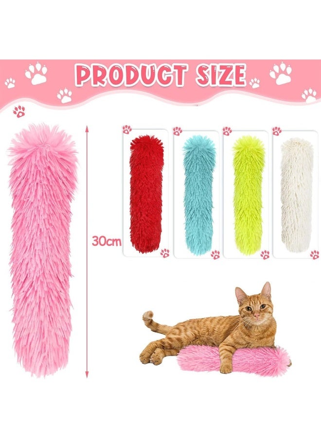 NeoStyle 5 Pcs Cat Pillows Toys containing Catnip, Soft and Durable Pillows Toy, Interactive Cat Kicker Toys for Indoor Cats, Kitty Kick Stix, Cat Teething Chew Toys for Kittens - Image 2