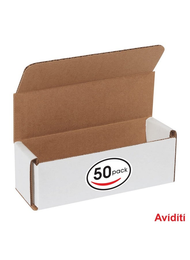Aviditi White Corrugated Cardboard Mailing Boxes, 6" X 2" X 2", Pack Of 50, Crush-Proof, For Shipping, Mailing And Storing - Image 3