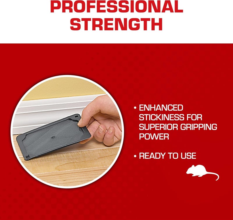 TOMCAT Glue Traps Mouse Size with Eugenol for Enhanced Stickiness for Mice, Cockroaches, and Spiders, 6 Traps - Image 2