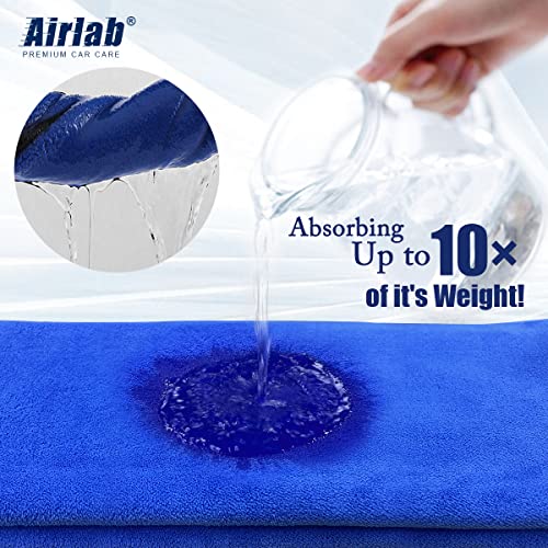 Airlab XL Microfiber Towels for Cars Drying Plush Extra Large Ultra Soft Absorbent Auto Detailing Cleaning Cloth, Lint-Free, Streak-Free, 24'' x 35'' - Pack of 1 - Image 5