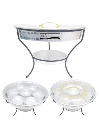 Breakfast serving tray or Dry fruit Serving dish 7 partition with stand 40cm - pzsku/Z3974F67FD31DA57F5DFFZ/45/_/1699626624/6f4a8a10-3715-4b16-8312-af7f6a4b52db
