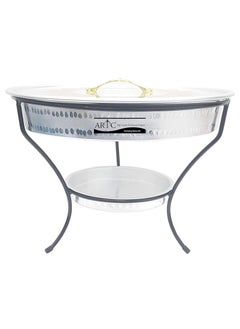 ARTC Breakfast serving tray or Dry fruit Serving dish 7 partition with stand 40cm  - Image 2