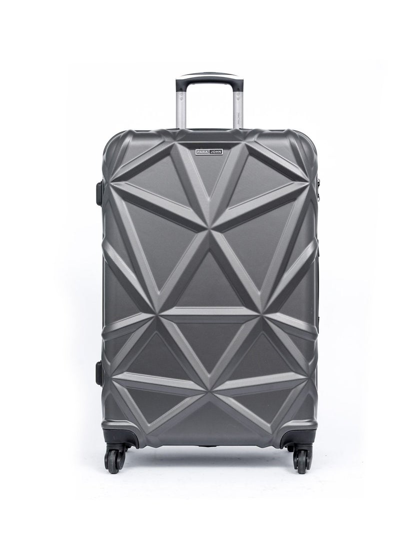 PARAJOHN Medium 24-Inch ABS Lightweight Hardshell Luggage Trolley | carrying 20kg 4-Wheel Spinner Suitcase grey - Image 1