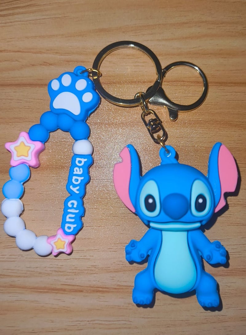 Lilo & Stitch Keychain Cute Stitch Doll Wristlet Accessories For Backpack Handbag Car Keys - Image 3
