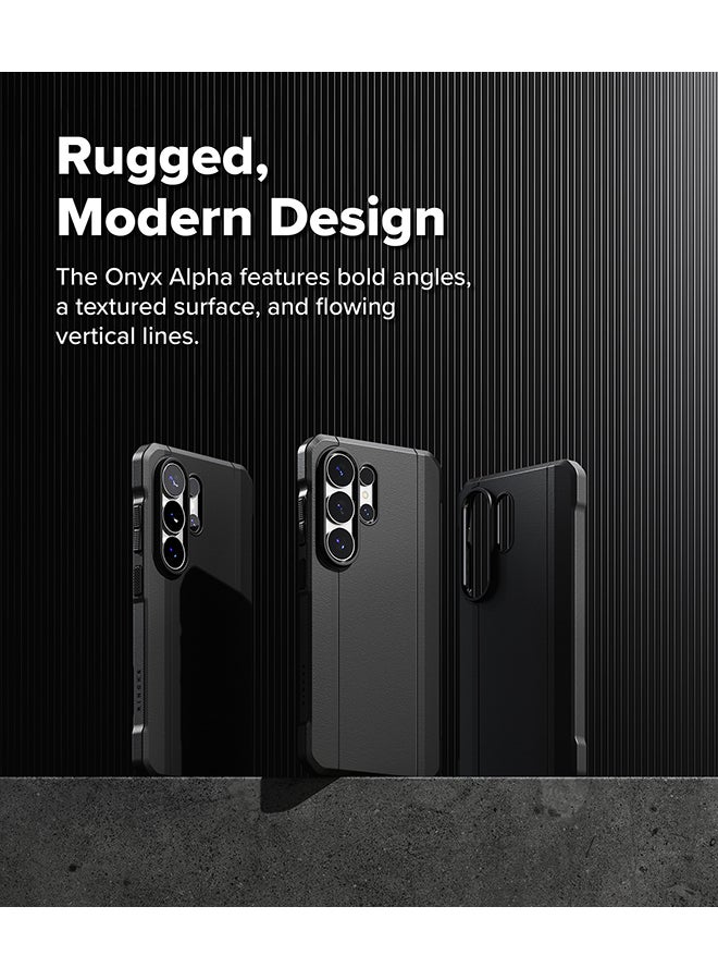 Ringke Onyx Alpha Magnetic Compatile with Samsung Galaxy S26 Ultra Case [Compatible with MagSafe] Oil & Dirt Resistant Enhanced Bumper Heavy Duty Comfortable Grip Non-Slip Lightweight Cover  -Black black - Image 4
