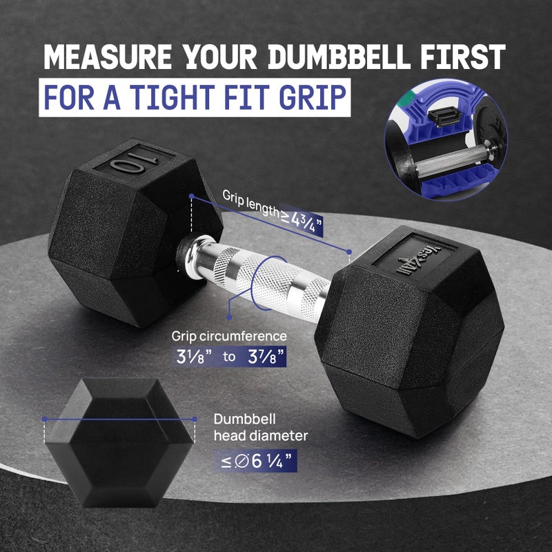 Yes4All Kettle Bell Grip/Weightlifting Kettlebell/Dumbbell Grip Handle - Convert Dumbbells into Kettlebell for Home Gym - Image 3