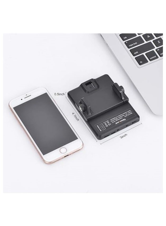 ضوء فيديو قابل للشحن مع 60 LED، مزود بمشبك أمامي وخلفي، 3 أوضاع للإضاءة، مناسب للهواتف، الآيباد، اللابتوب، لاستخدامات التجميل، التيك توك، السيلفي، الفلوج. - Image 4