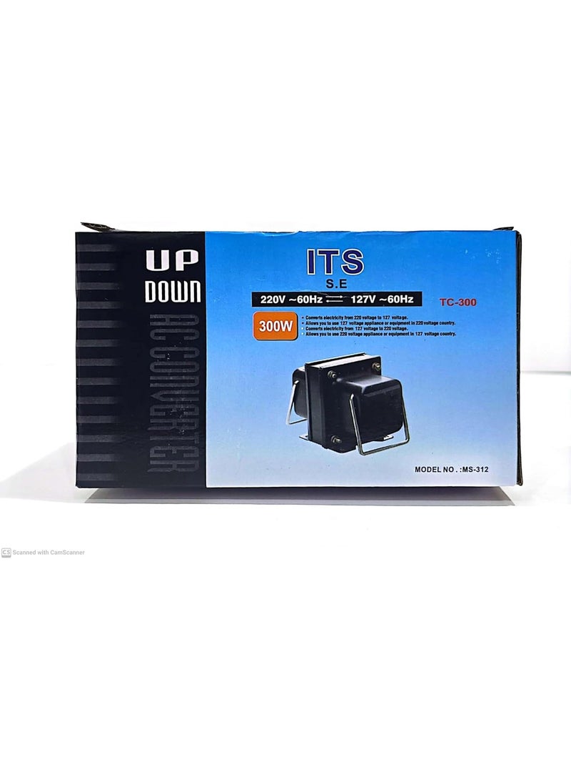اس اي محول تلقائي 220فولت/110فولت والعكس 110فولت/220فولت - 300واط - صنع في تايوان - Image 1