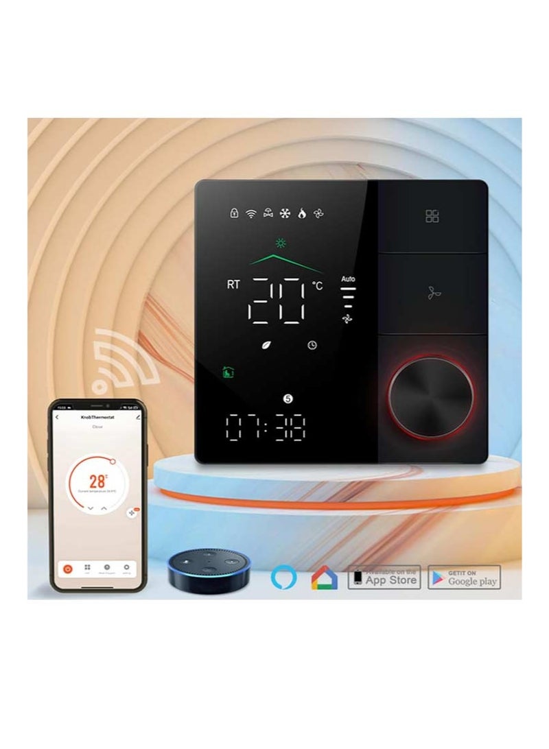 WiFi Smart Thermostat, Air Conditioner Temperature Controller, 2 Pipe for Home, HVAC Fan Coil Thermostat, Smart Temperature Controller, App and Voice Control - Image 3
