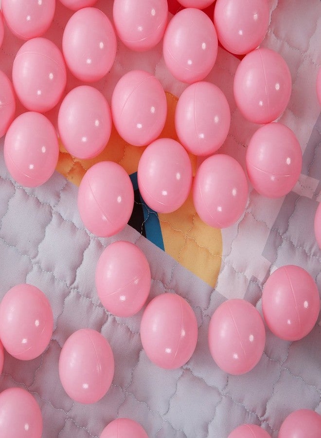 PlayMaty 100 Pieces Colorful Pit Balls Phthalate Free BPA Free Plastic Ocean Balls Crush Proof Stress Balls for Kids Playhouse Ball Pit Pool Accessories 2.1 Inches (100 Balls-Pink) - Image 5