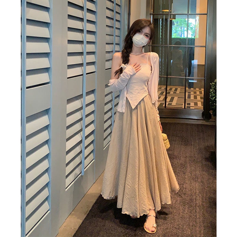 Chic Spring Desire Set for Women Cardigan single piece 