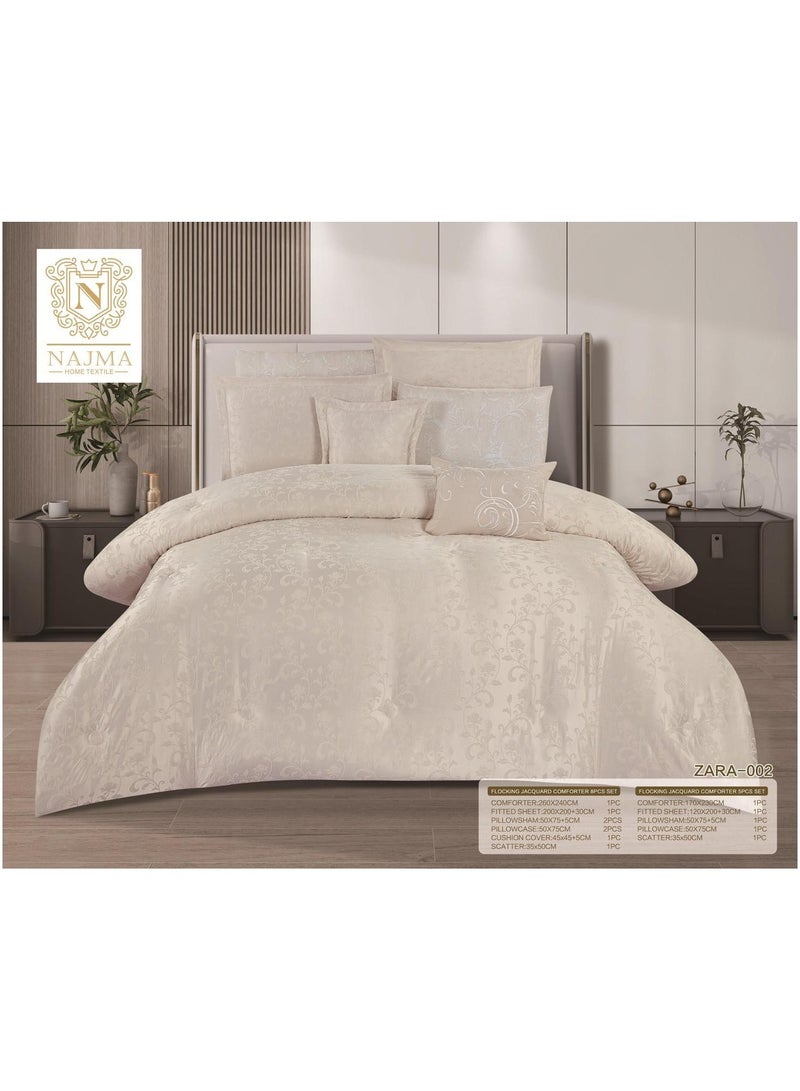Luxury Jacquard Double Bedspread - 8 Pieces - Image 1