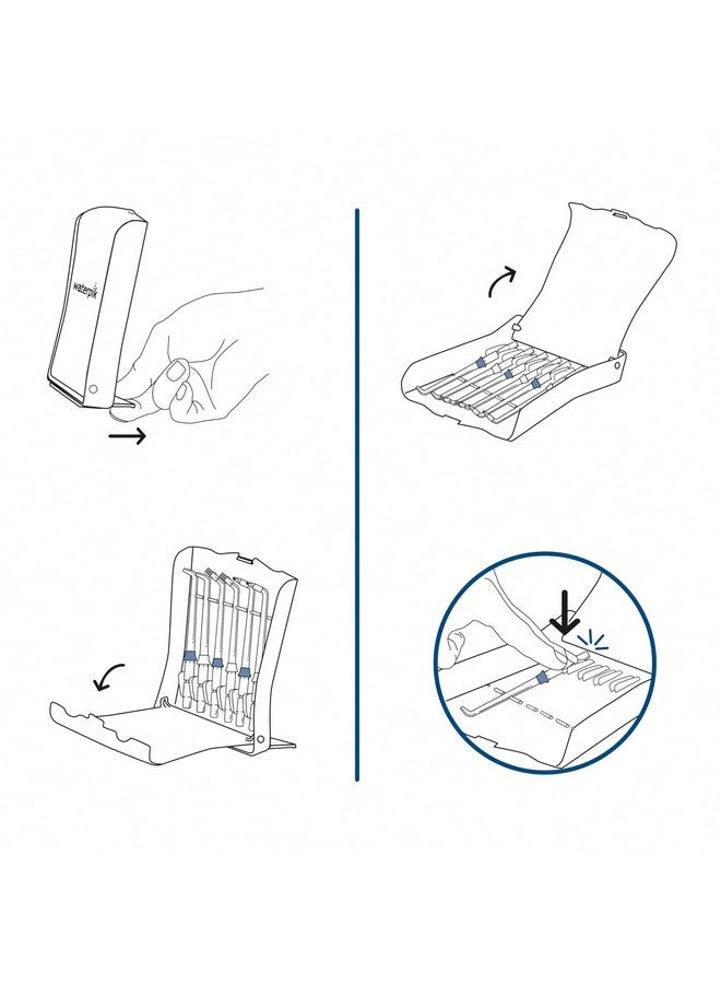 Waterpik Water Flosser Tips Storage Case and 6 Count Replacement Tips, Convenient, Hygienic and Sturdy Storage Case - Image 4