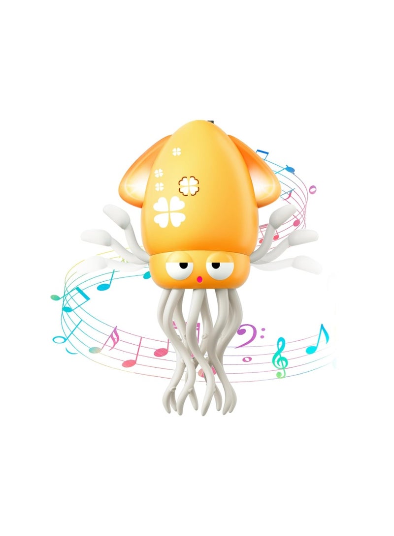 WAVISA Dancing Octopus Toy for Kids, Electric Crawling Tummy Time Rechargeable Magic Music Squid for 1 2 3 4 5 6 Year Old Boy Girl - Image 1