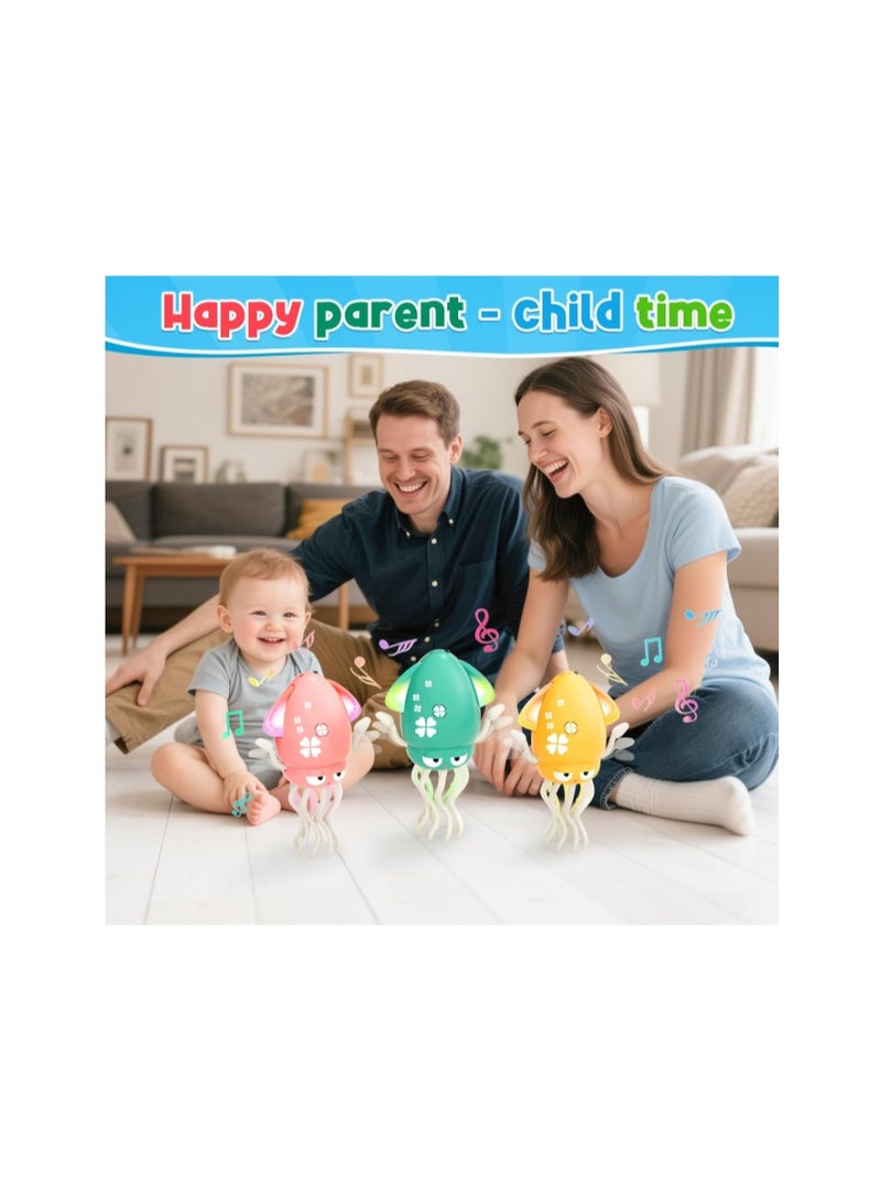 WAVISA Dancing Octopus Toy for Kids, Electric Crawling Tummy Time Rechargeable Magic Music Squid for 1 2 3 4 5 6 Year Old Boy Girl - Image 2