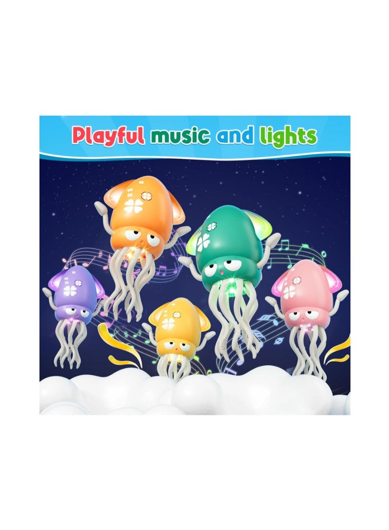 WAVISA Dancing Octopus Toy for Kids, Electric Crawling Tummy Time Rechargeable Magic Music Squid for 1 2 3 4 5 6 Year Old Boy Girl - Image 4