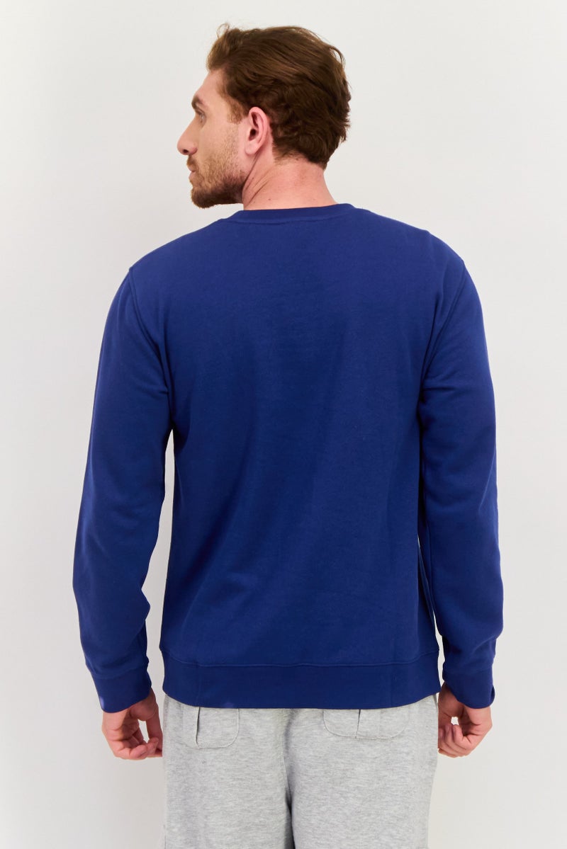 Hurley Men Sportswear Fit Long Sleeve Outdoor Sweatshirts, Navy Blue  - Image 4