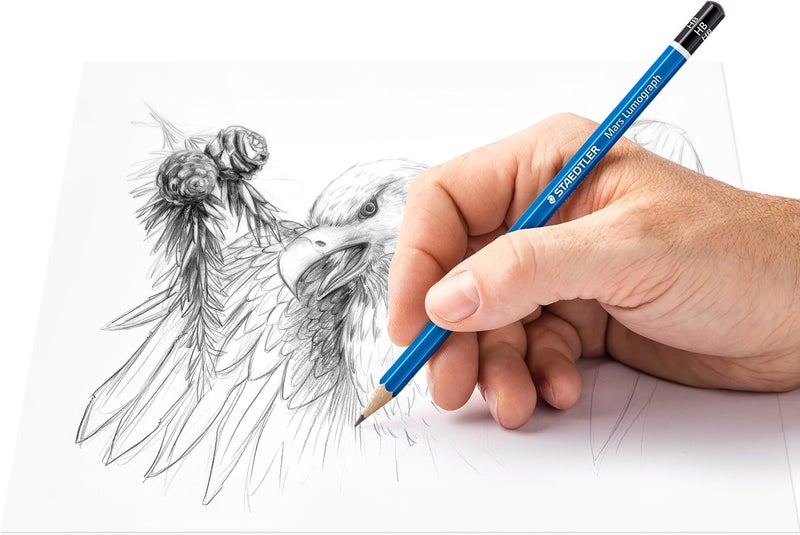Staedtler 6 Mars Lumograph Sketching and Drawing Pencils - Image 3