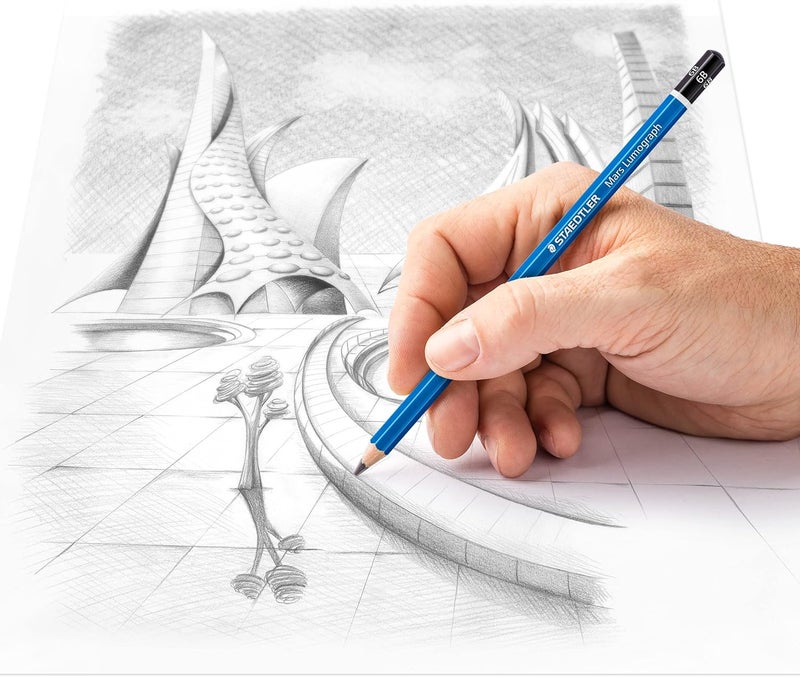 Staedtler 6 Mars Lumograph Sketching and Drawing Pencils - Image 5