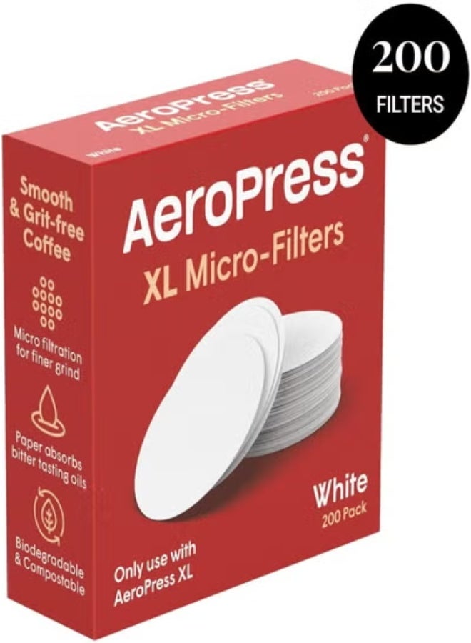 ايروبريس حزمة فلتر استبدال XL - فلاتر دقيقة لماكينة صنع القهوة والإسبريسو AeroPress XL - 6 عبوات (1200 قطعة)  - Image 2