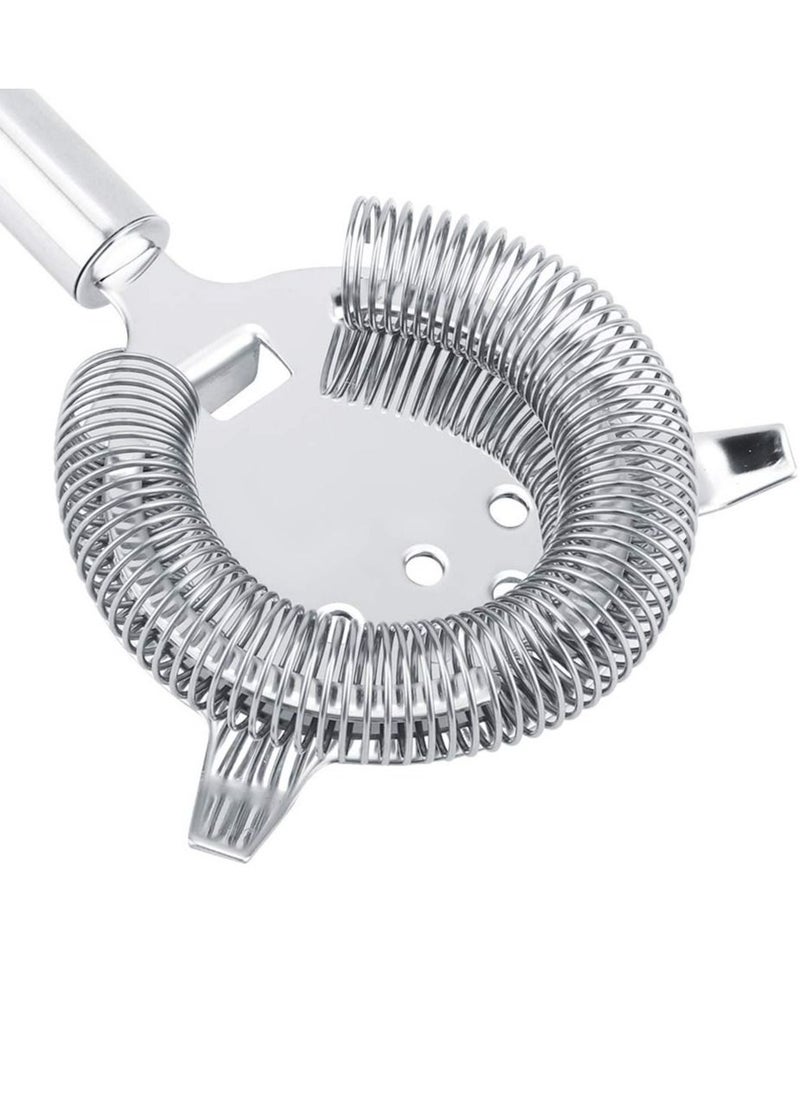 Filtering Tool Cocktail Strainer Ice Fruit Separator Filter, Rust-Resistant Drinks Strainer Ice Filter for Commercial Bartender's Supplies or Home
