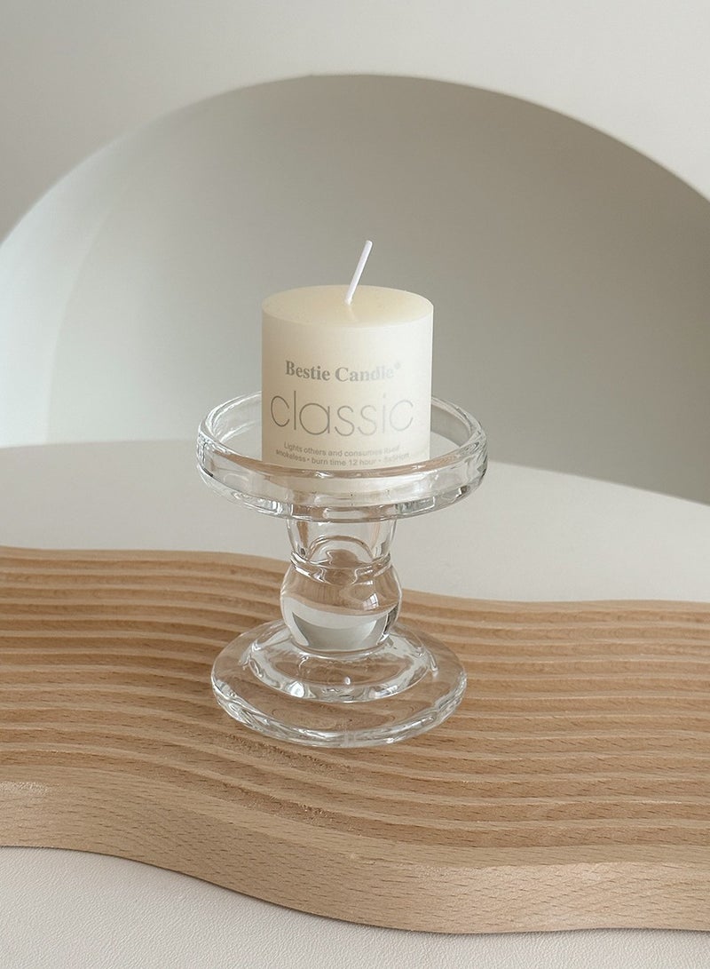 Glass Candle Holders Set of three - Image 2