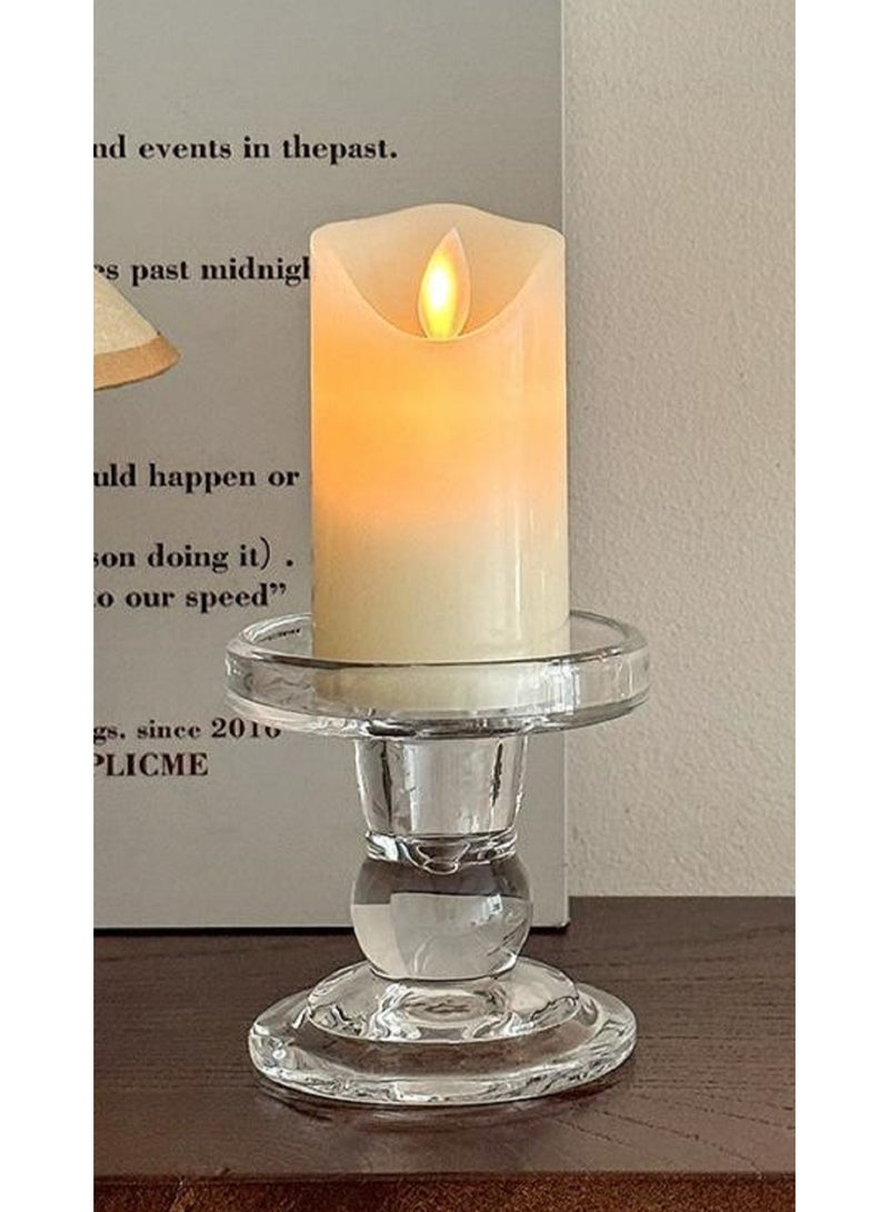 Glass Candle Holders Set of three - Image 3