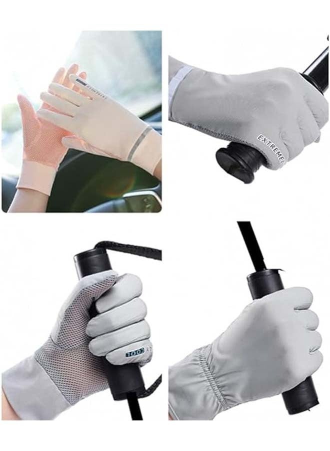 MJZ Driving gloves sun protection gloves mittens women driving gloves,  Women's Sun Protection Quick Dry Anti Slip Driving Gloves One Size  - Image 3