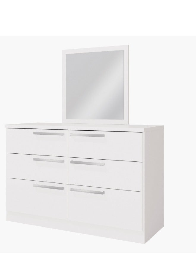 Londrina Mirror Without 6-Drawer Master Dresser 90 x 80cm
