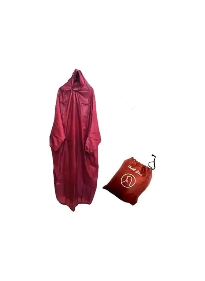 Spaceshoop A wide  long sleeved cloak made of lightweight wate resistant material that folds and is carried in its own bag - Image 1
