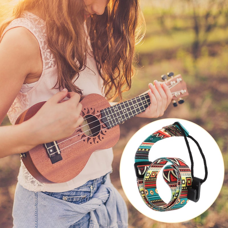 🎸 حزام قابل للتعديل لآلة العود الصغيرة طول 104 سم من قماش متين لثبات الأداء - Image 3