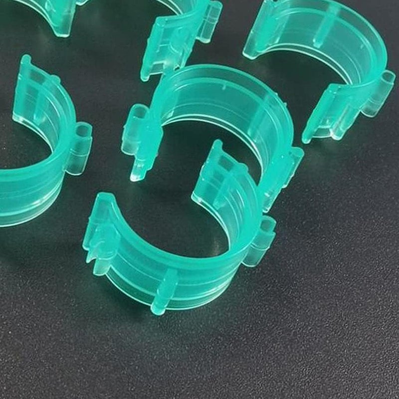 klarako Bobbin Clamps Holder Thread  50 Pieces Bobbin Holder Clips  Colorful Bobbin Thread Clamps for Embroidery Sewing Supplies  Green - Image 4