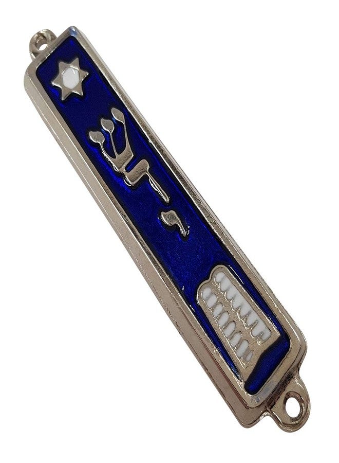 TALISMAN4U Ten Commandments MEZUZAH with Scroll Silver Tone Enamel Israel Judaica Door Mezuza 3.5 Inch - Image 4