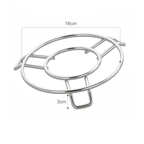 Brunchy Stainless Steel Trivet - Round Steamer Rack, Heat Resistant Steam Tray for Cooking, Steel Pot Donga Stand, Perfect Stand for Utensils in Kitchen, Durable Cooker Accessory (2, Small) - Image 2