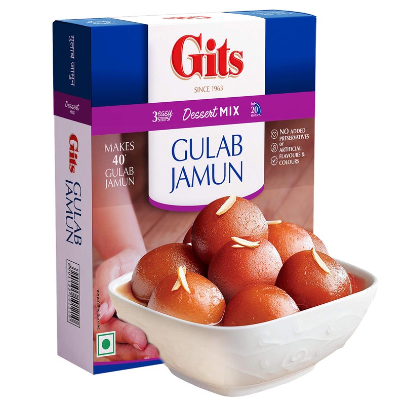 Gits Instant Gulab Jamun Dessert Mix, 600g (Pack of 3 X 200g Each) - Image 2