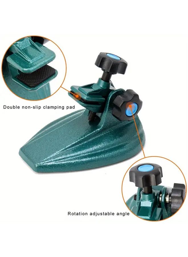 Precision Adjustable Metal Micrometer Stand Holder With Non Slip Clamp Pad 1pc - Image 1