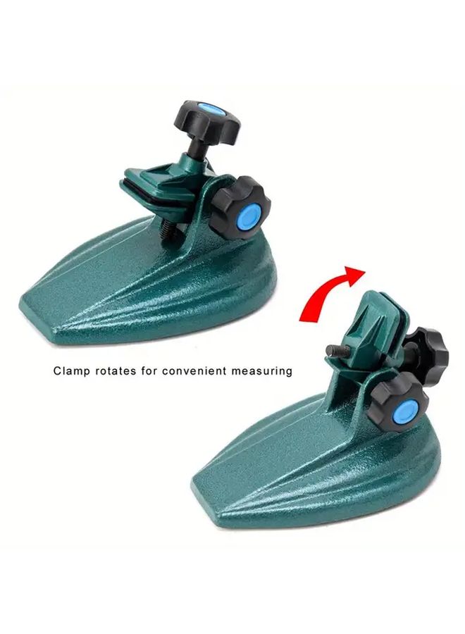 Precision Adjustable Metal Micrometer Stand Holder With Non Slip Clamp Pad 1pc - Image 3