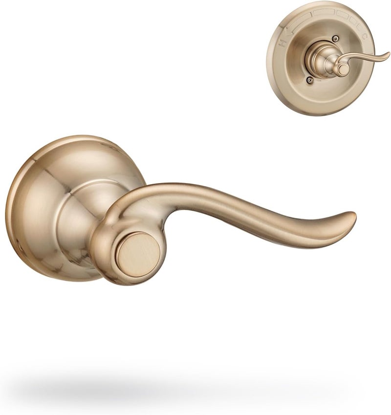 DLymtrx Shower Handle Replacement, Compatible for Delta 13/14 Series Tub Faucet BT14096, Fit for Champagne Bronze Decor Single Metal Lever Handle - Image 1