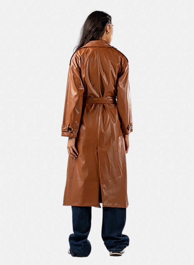 ASTK Double Breast PU Coat - Image 3