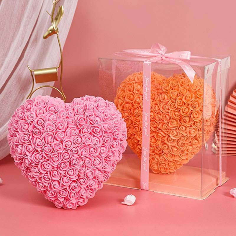 Crafare 9 Inch Craft Foam Heart 4 Pack Polystyrene Foam Wreath For Wedding Or Valentines Projects Sculpture Modeling Decoration Diy Arts Arrangement - Image 3
