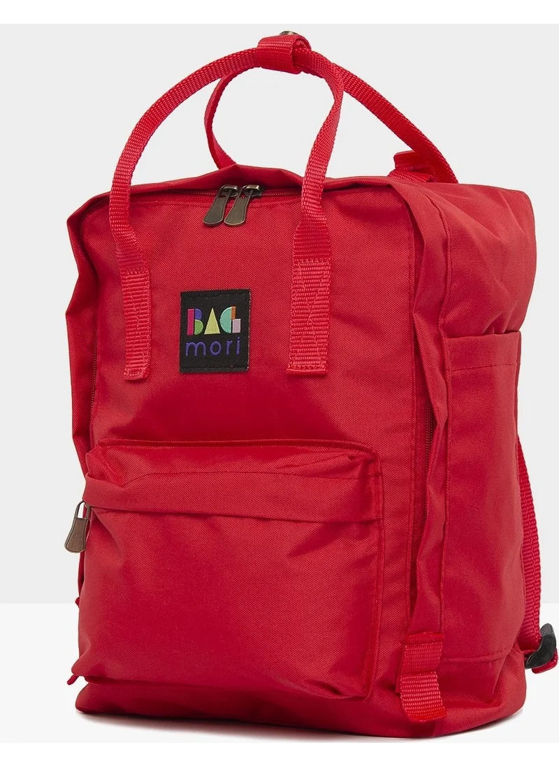 Bagmori Red Square Bag with Adjustable Strap