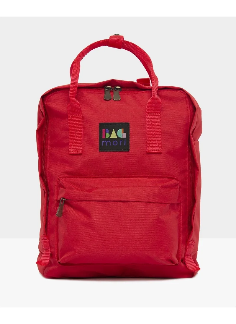 Bagmori Red Square Bag with Adjustable Strap