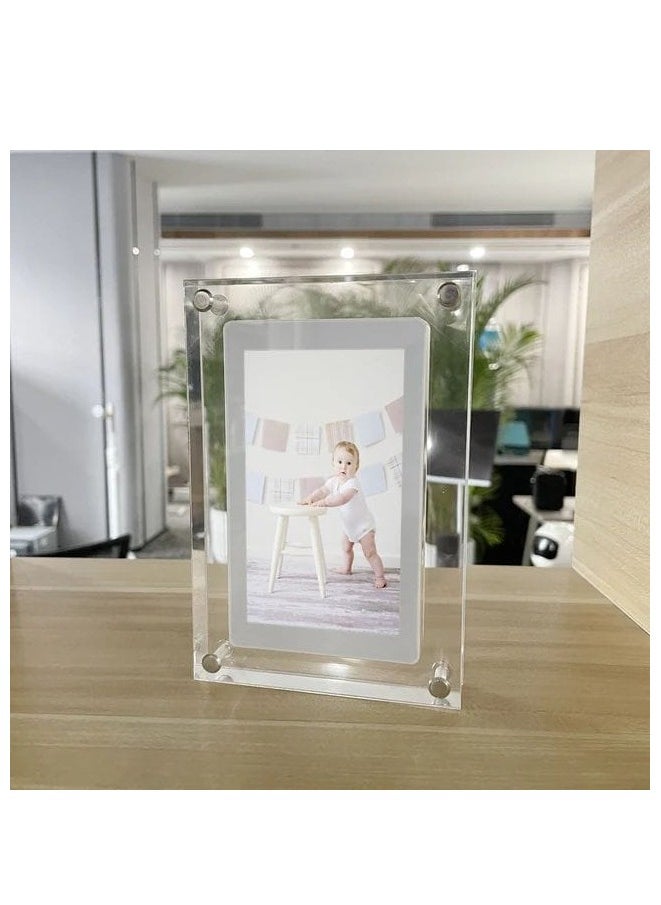 Generic - Acrylic Digital Frame - (10.1 Inch)Transparent Photo Frame Design Digital Photo Frame-IPS HD Screen Photo/Music/Video Playback - Image 1