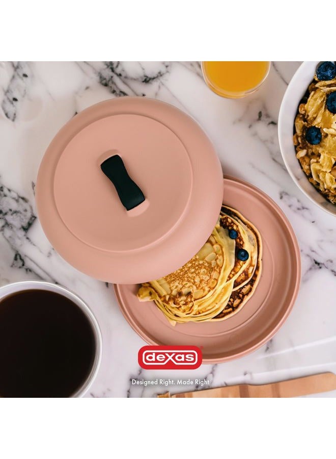 Dexas Tortilla Warmer 8.75 Inches, Microwavable Tortilla Warmer, Terra Cotta Color, Perfect for Warming Tortillas, Bread, Pancakes, Cornbread, Food Warmers, Durable Microwave Tortilla Warmer - Image 4