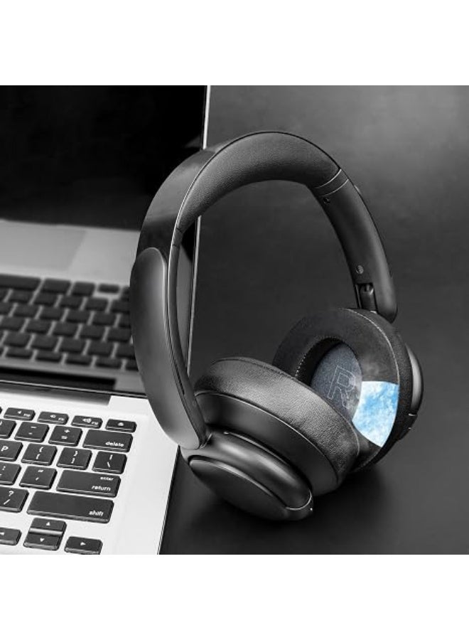 QIRG Cooling Earpads for Anker Soundcore Life Q30/Q30i/Q35 Headphones, Ear Pads Cushions with Ice Silk Fabric, High-Density Noise Isolation Foam - Black - Image 3