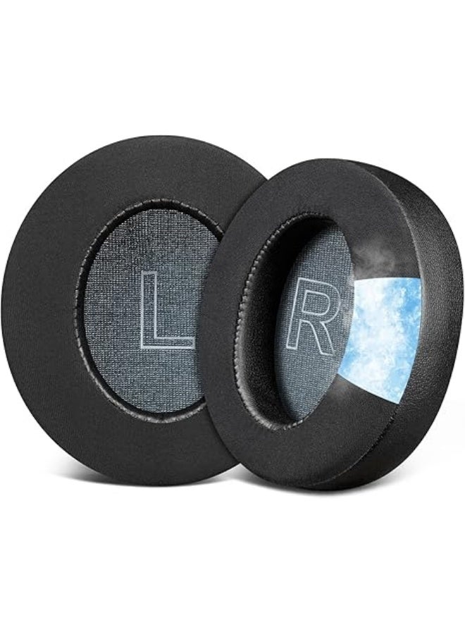 QIRG Cooling Earpads for Anker Soundcore Life Q30/Q30i/Q35 Headphones, Ear Pads Cushions with Ice Silk Fabric, High-Density Noise Isolation Foam - Black - Image 1