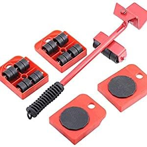 VDHJA Furniture Lifter Mover Tool Furniture Pads Furniture Moving Roller Wheel Set for Washing Machines FridgeSofa 360 Degree Rotatable Pads Adjustable Height for 150 KG Pack of 1 - Image 2