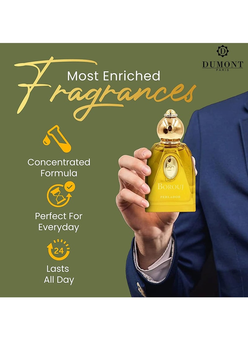 دومونت باريس دومونت بوروج بيرلادور - ٨٥ مل - عطر للرجال والنساء - إلهام عطور عربية مع لمسات مسكية - رذاذ كولونيا وبخاخ جسم بعمر طويل - له ولها  - Image 2